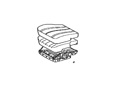 71420-07040-E2 Toyota Cushion Assembly, Front Seat, Driver Side Illustration 1 of 1