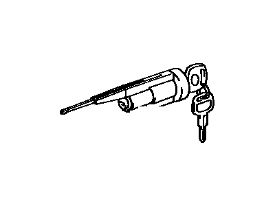 Toyota 69057-41010 Cylinder & Key Set,  Ignition Switch Lock