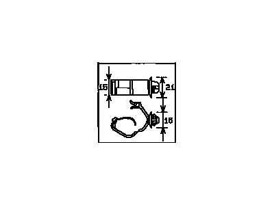Toyota 82711-1E350 Clamp, Hood Lock Control Cable