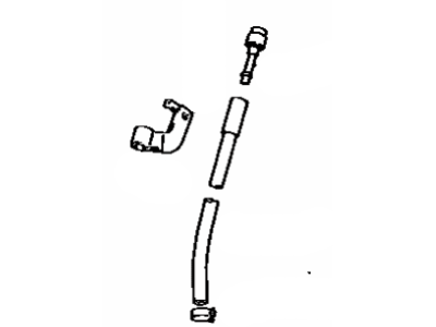 Toyota 43209-60160 Hose Sub-Assy,  Front Axle Breather
