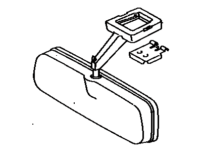 Toyota 87810-17021-22 Mirror Inside, Rear Inner