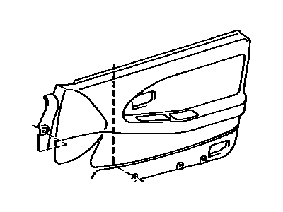 Toyota 67771-89104 Retainer, Rear Door Trim, Passenger Side