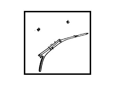 Toyota 62211-17070-01 Garnish, Front Pillar, Passenger Side