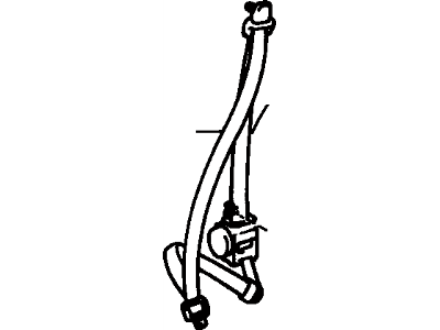 Toyota MR2 Seat Belt - 73210-17140-C0