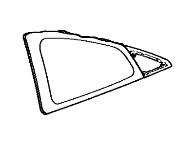 Toyota 62720-17100 Quarter Glass
