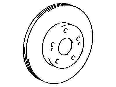 Toyota MR2 Brake Disc - 43512-17080