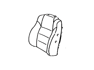 Toyota 71074-17280-01 Cover,  Front Seat Back,  LH(For Separate Type)