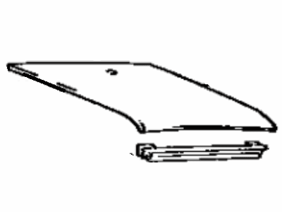 Toyota 63202-17121 Glass, Driver Side