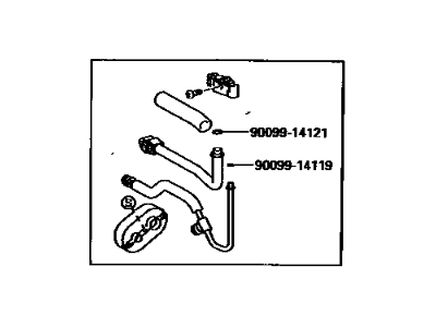 Toyota 88710-17070 Tube Assy,  Air Conditioner
