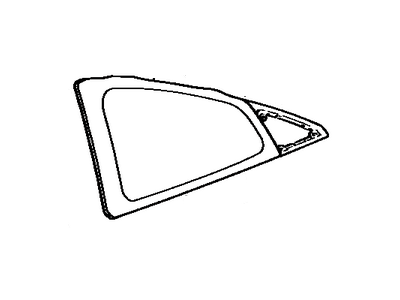 Toyota 62710-17100 Quarter Glass