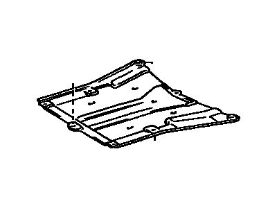 Toyota 77642-17020 Underbody Shield