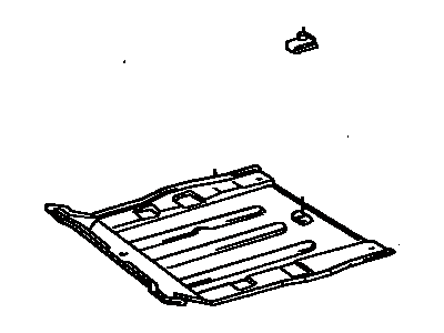 Toyota 77641-17020 Underbody Shield
