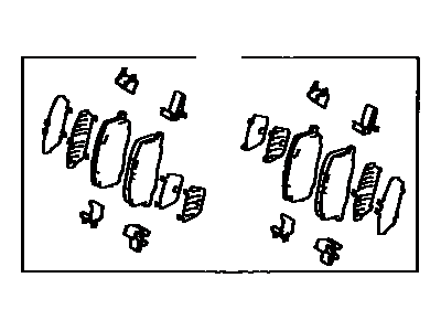 Toyota 04466-17090 Rear Pads
