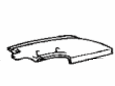 Toyota 64910-17010-C0 Cover Assembly, Side Opening, Passenger Side, Black