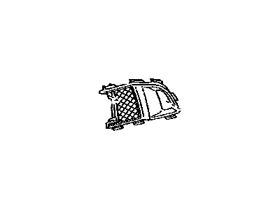 Toyota 52152-17030-D0 Extension,  Rear Bumper,  RH
