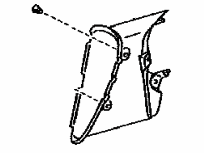 Toyota 62934-17030 Duct, Quarter Vent, Inner Driver Side