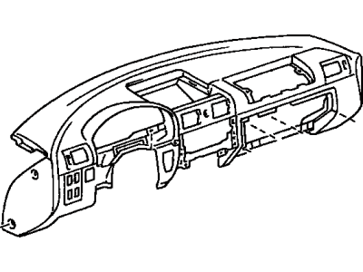 Toyota 55311-17070-C0 Pad Sub-Assembly, Instrument Panel Safety