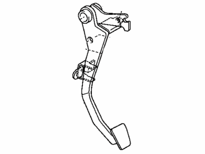 Toyota 31301-17100 Pedal Sub-Assy,  Clutch