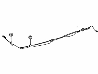 Toyota 47328-17031 Tube,  Rear Brake,  NO.8