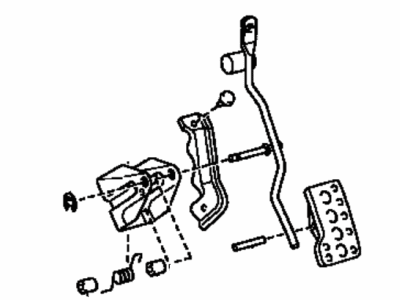 Toyota 78120-17090 Rod Assy,  Accelerator Pedal