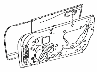 Toyota 67001-17120 Panel Sub-Assembly, Front Door, Passenger Side