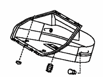 Toyota 75201-17010 Box Sub-Assy,  Tool,  NO.1