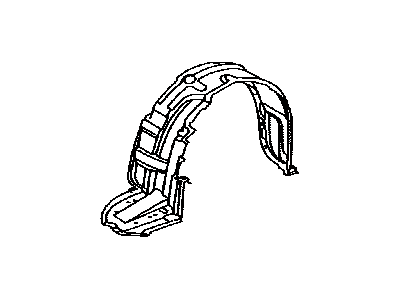 Toyota 53805-17030 Liner,  Front Fender,  RH