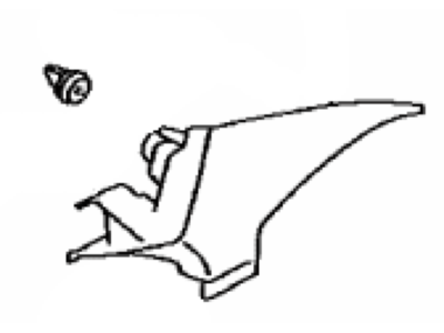 Scion SU003-03232 Garnish,  Rear Window Side,  LH