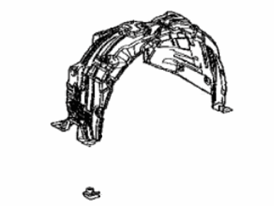 Toyota 53805-08071 Liner,  Front Fender,  RH