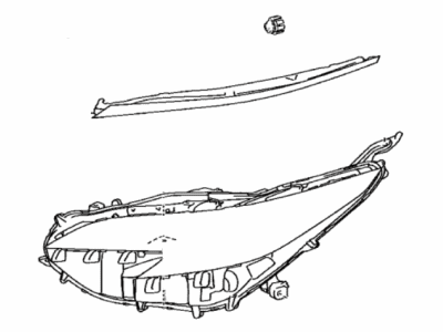 Toyota 81110-08270 Headlamp Assy,  RH