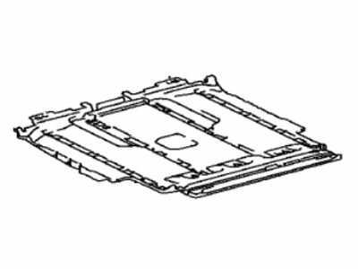 Toyota 58651-08100 Sheet, Rear Floor Silencer