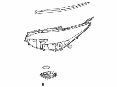 Toyota 81150-08270 Headlamp Assy,  LH