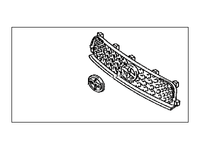 Scion 53101-21100 Grille Sub-Assy,  Radiator