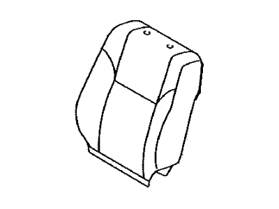 Toyota 71074-21240-C0 Cover, Front Seat Back, Driver Side(For Separate Type)