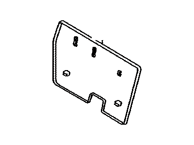 Toyota 71702-60020-A0 Board Sub-Assy,  Rear Seat Back,  RH
