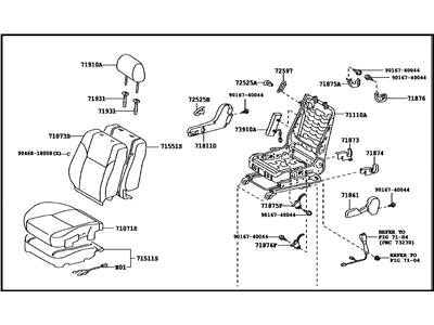Scion 71100-21731-B5 Seat Assy,  Front RH