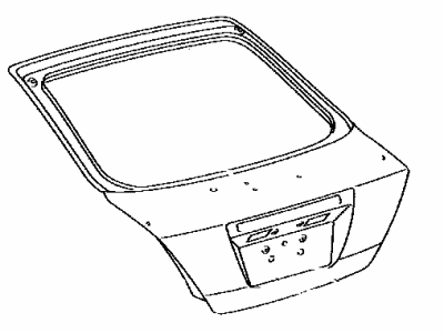 Scion 67005-21710 Panel Sub-Assy,  Back Door