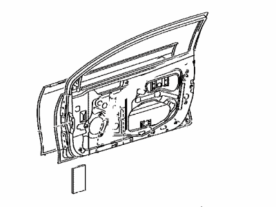 Toyota 67001-21180 Panel Sub-Assembly, Front Door, Passenger Side
