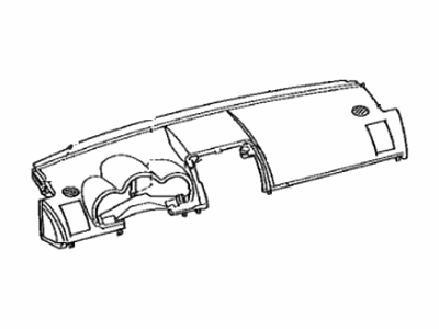 Toyota 55302-21020-B0 Panel Sub-Assembly, Instrument, Upper