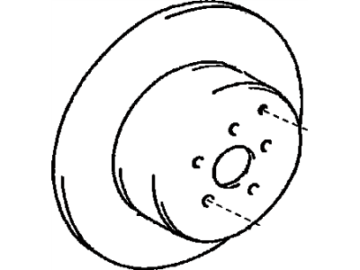 Scion 42431-32111 Disc,  Rear