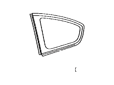 Toyota 62710-48190 Window Assy,  Quarter,  RH