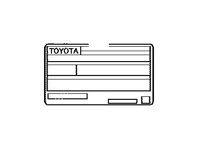Scion 11298-28440 Label,  Emission Control Information