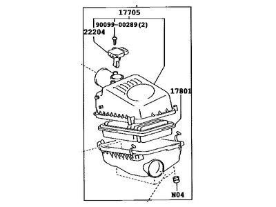 Scion 17700-28330 Cleaner Assy,  Air