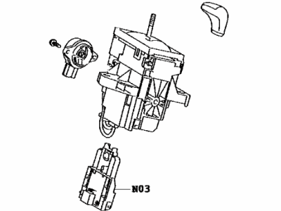 Toyota 33550-42270-B1 Floor Shift Assembly, Transmission