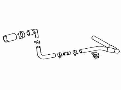 Toyota G9380-0R050 Hose Sub-Assembly, Radiator
