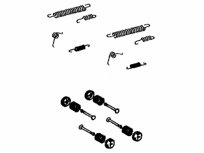 Toyota 04942-52010 Spring Kit,  Rear Brake