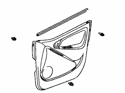 Toyota 67620-52A60-K0 Board Sub-Assembly, Front Door Trim, Driver Side