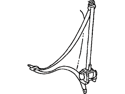 Toyota Tercel Seat Belt - 73210-1G010-E0