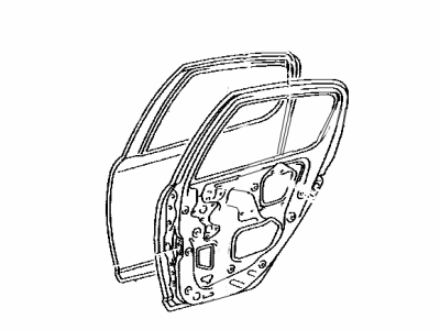 Toyota 67003-52012 Panel Sub-Assembly, Rear Door, Passenger Side