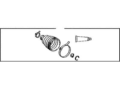 Toyota 04437-47021 Boot Kit,  Front Drive Shaft Inboard Joint,  LH